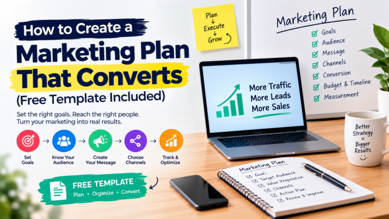 How to Create a Marketing Plan That Converts (Free Template Included)