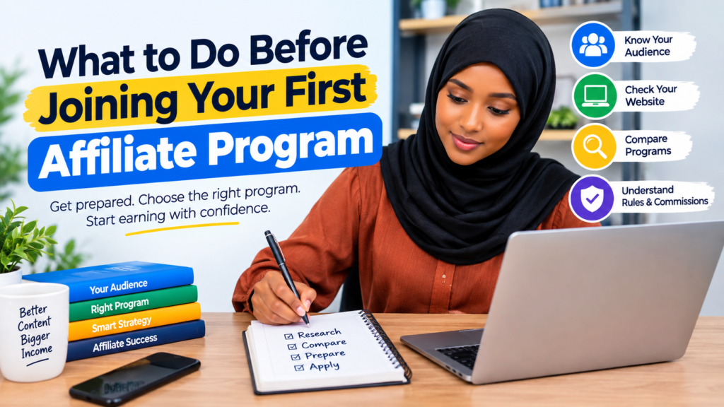 What to Do Before Joining Your First Affiliate Program